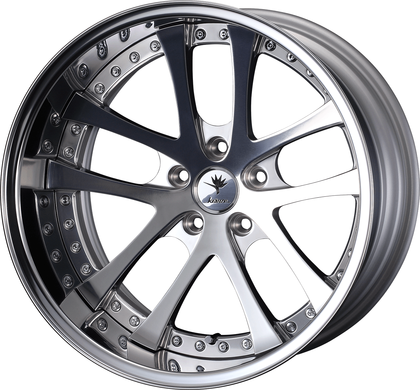 kranzeクレンツェ 18インチ ホイールセット 2022年製 バリ溝 美品】クレンツェ フェルゼン 358EVO 18in 7.5J